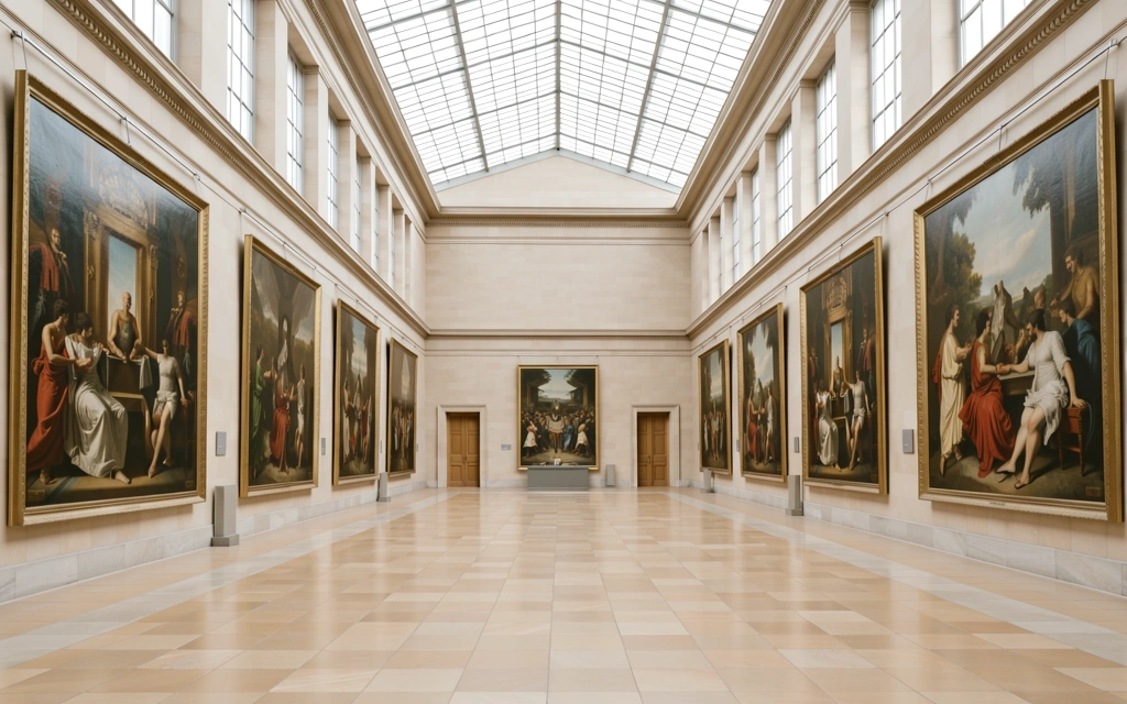 Louvre Galerie Innenansicht