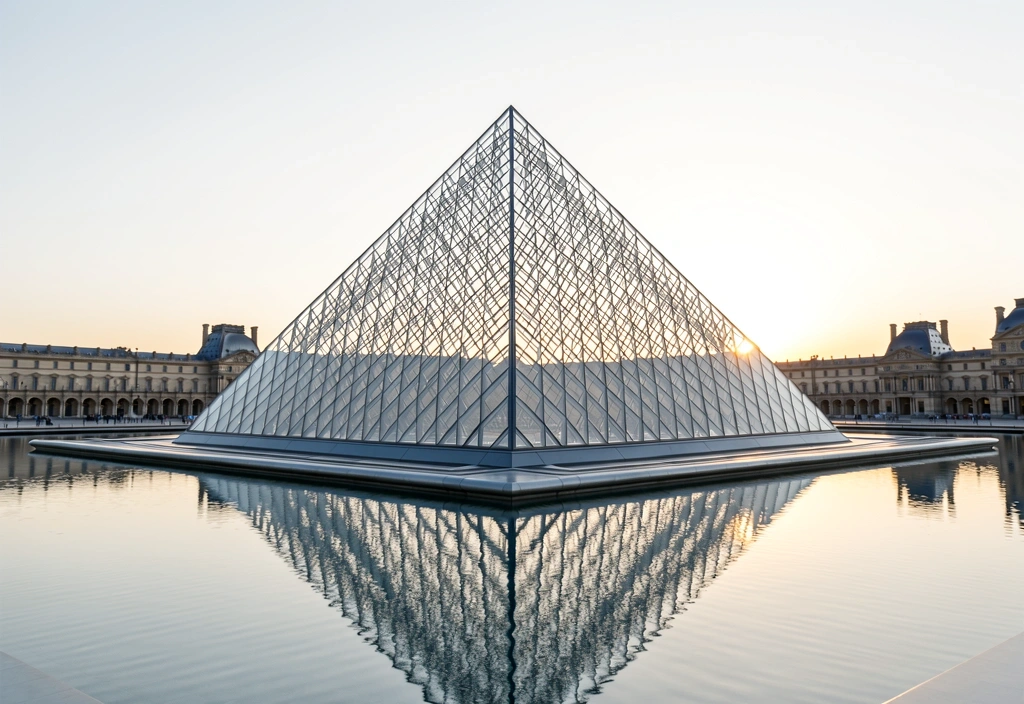 Louvre Pyramide Eingang
