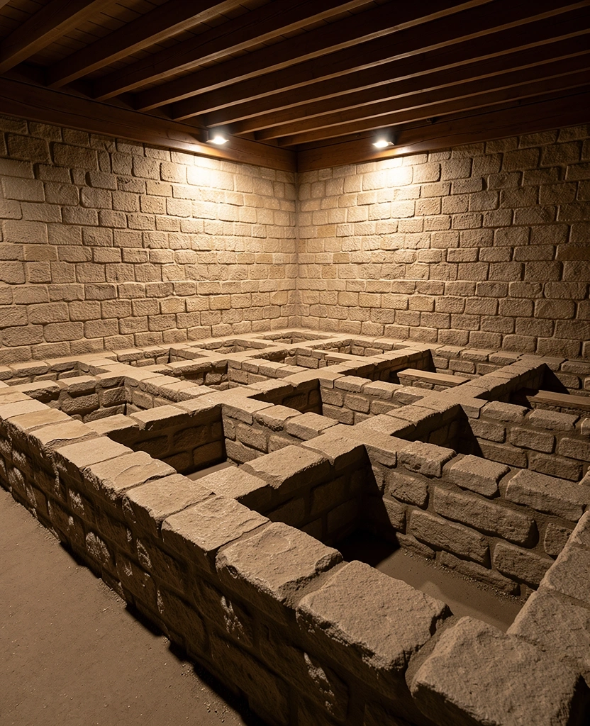 Mittelalterliche Fundamente des Louvre