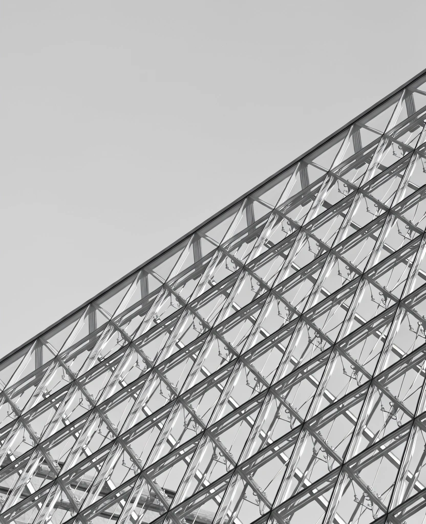 Louvre Pyramide Architektur Detail