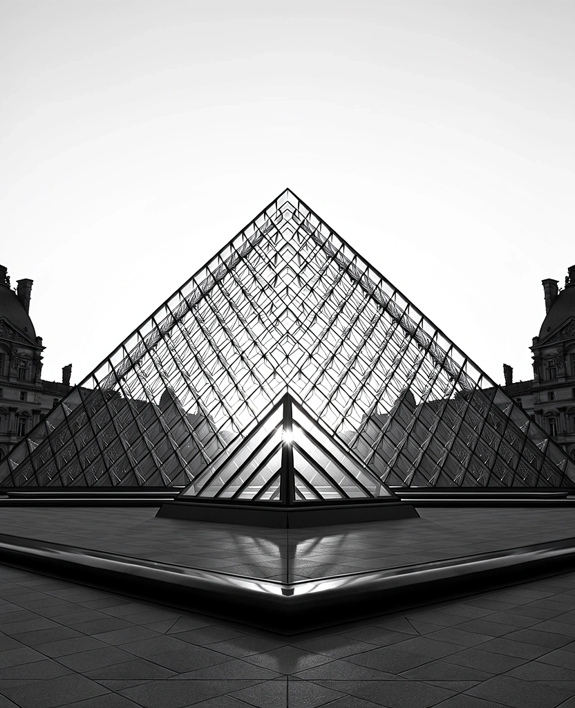 Louvre Pyramide Eingang